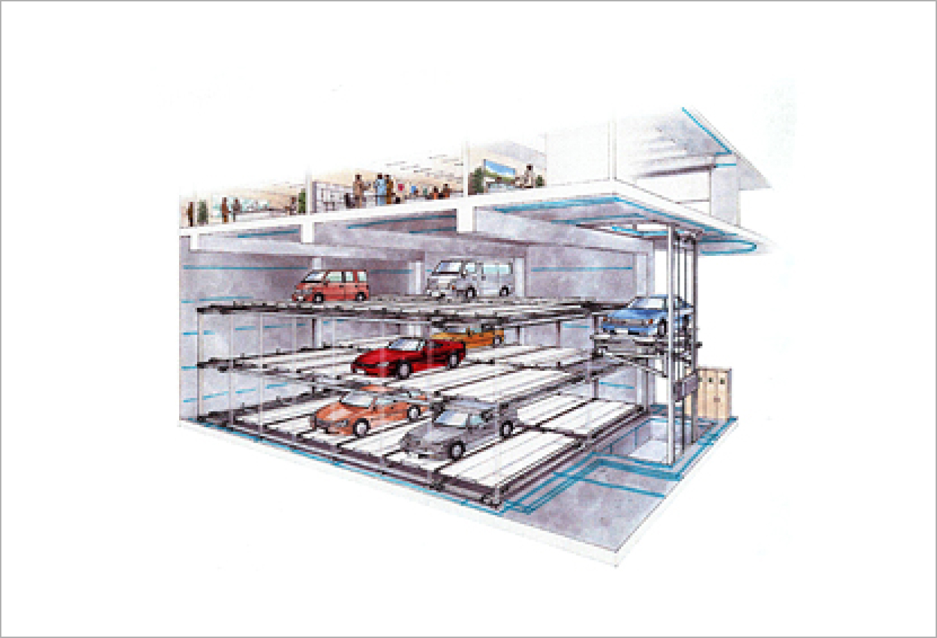 HC Park underground horizontal circulation systems