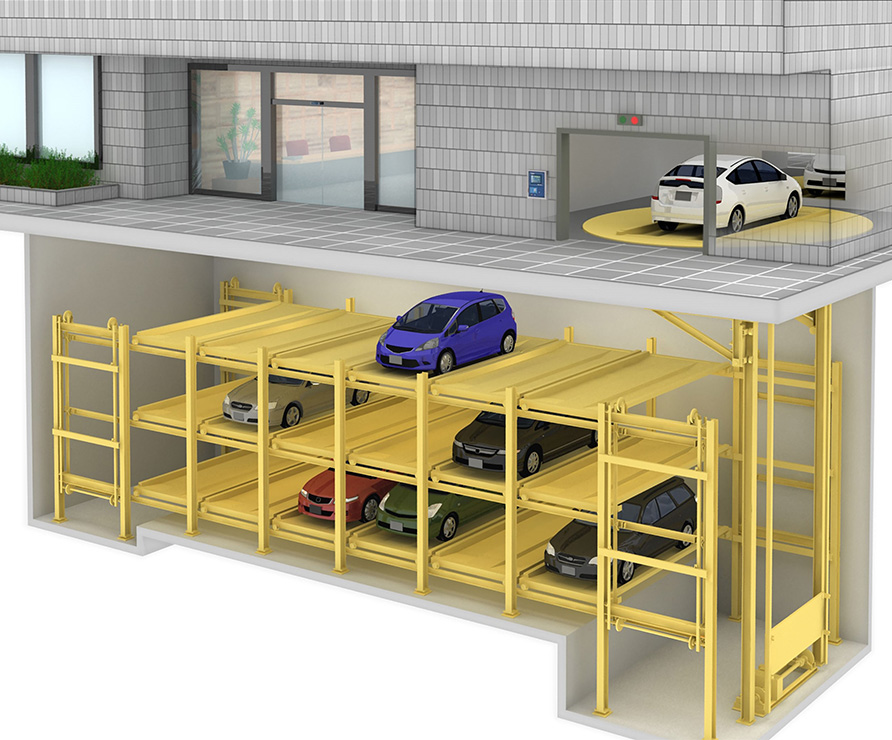 “BR Park” underground box rotation systems