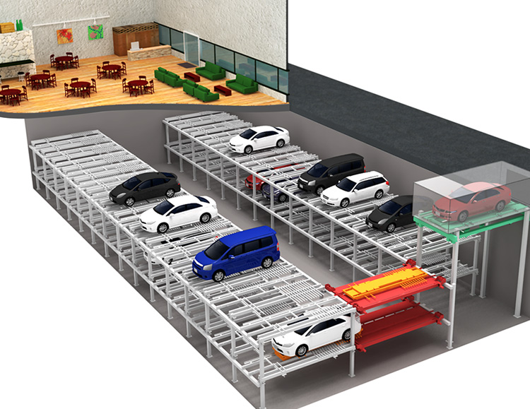 “RC Park” underground rack conveyor systems